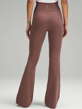 Lululemon Groove Nulu Brown High Rise Wide Flare leggings Pants in 10